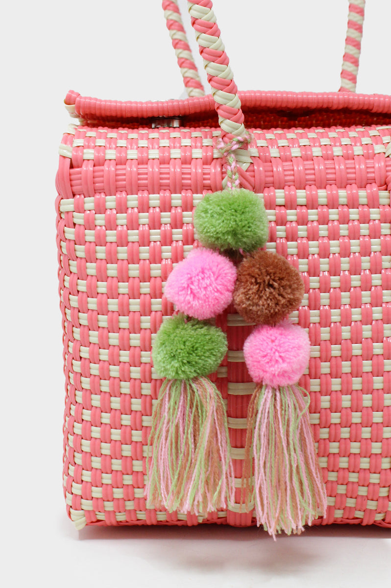 Basket Bag Recycled Plastic Purse the Cutest Bag Lila 