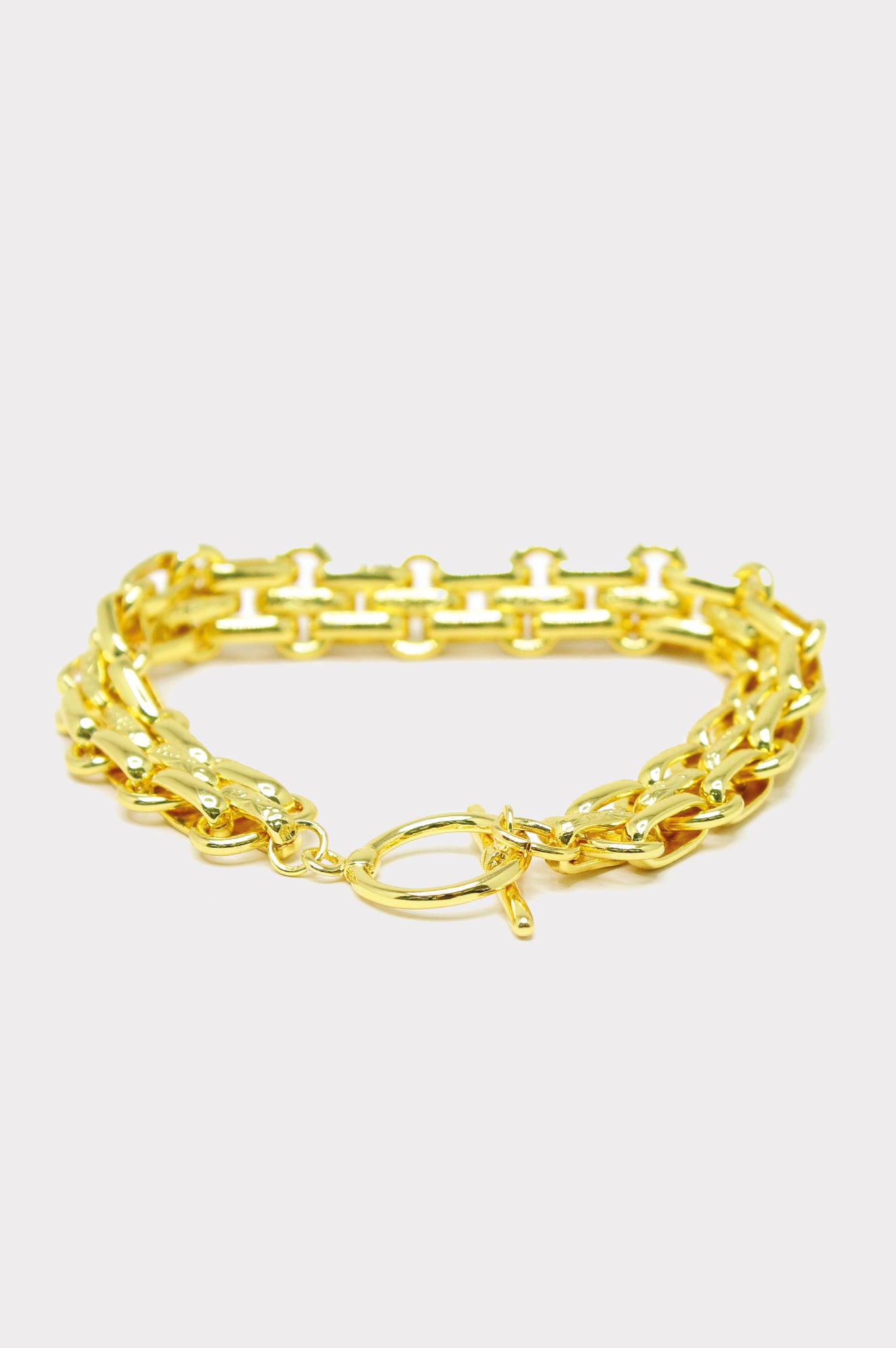 Ashiana Jewellery Chunky Gold Watch Chain Bracelet Aspiga