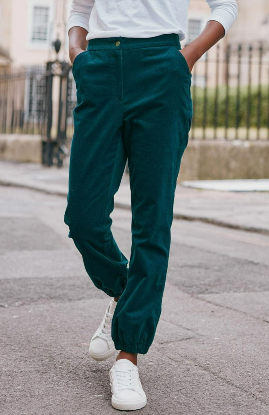 Corduroy Pull-On Mid-Rise Jogger Pants