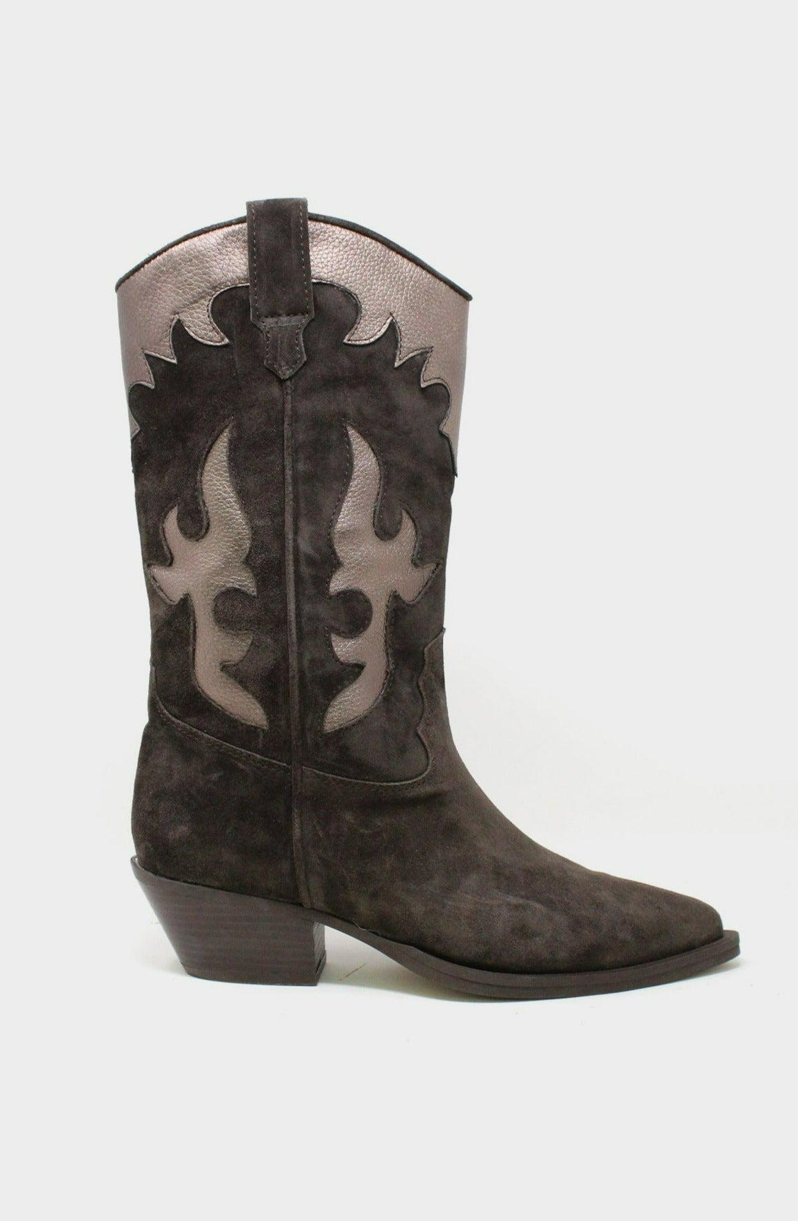 Metallic clearance western boots