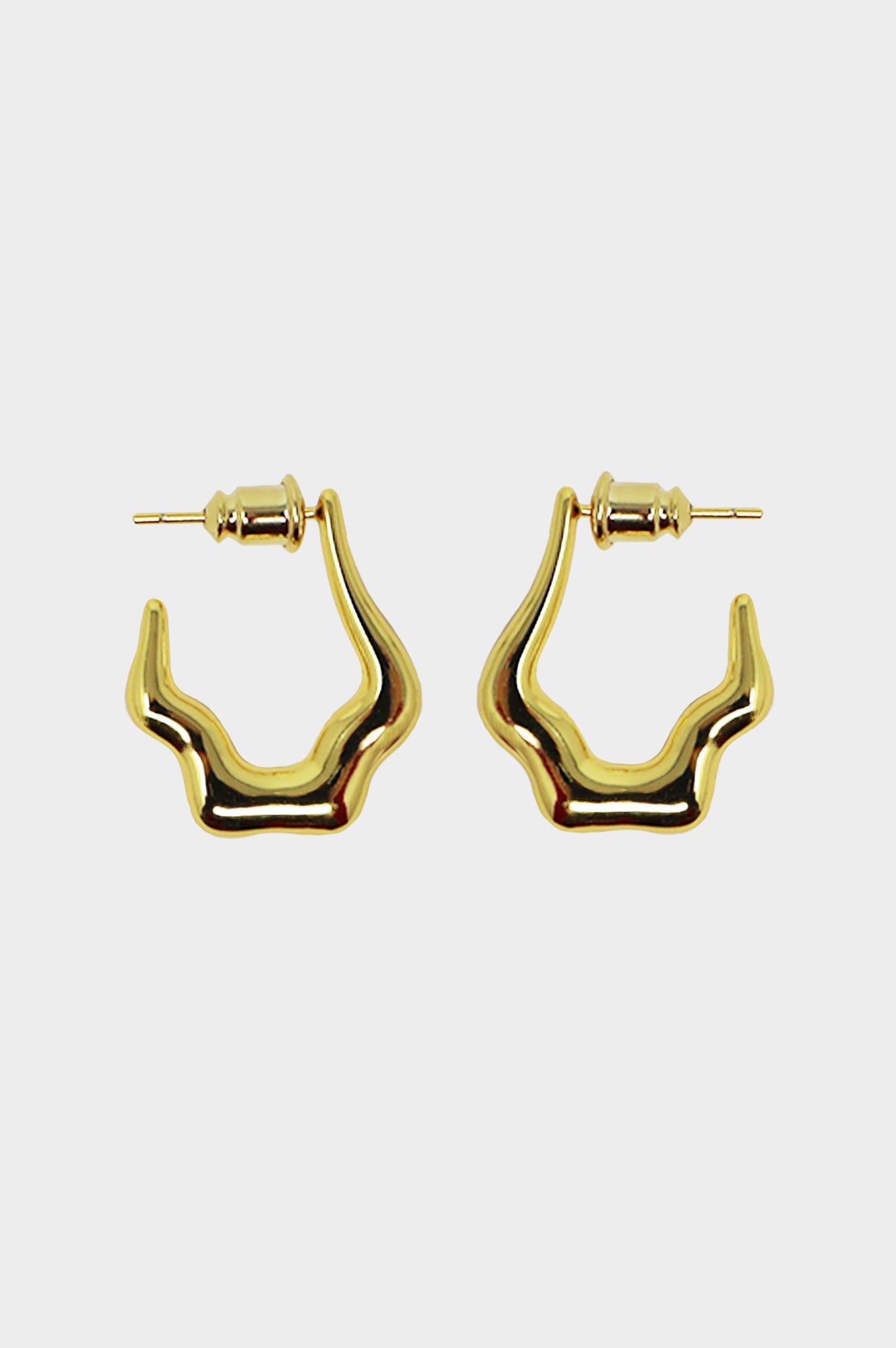 Fleur Hoop Earrings Gold Aspiga