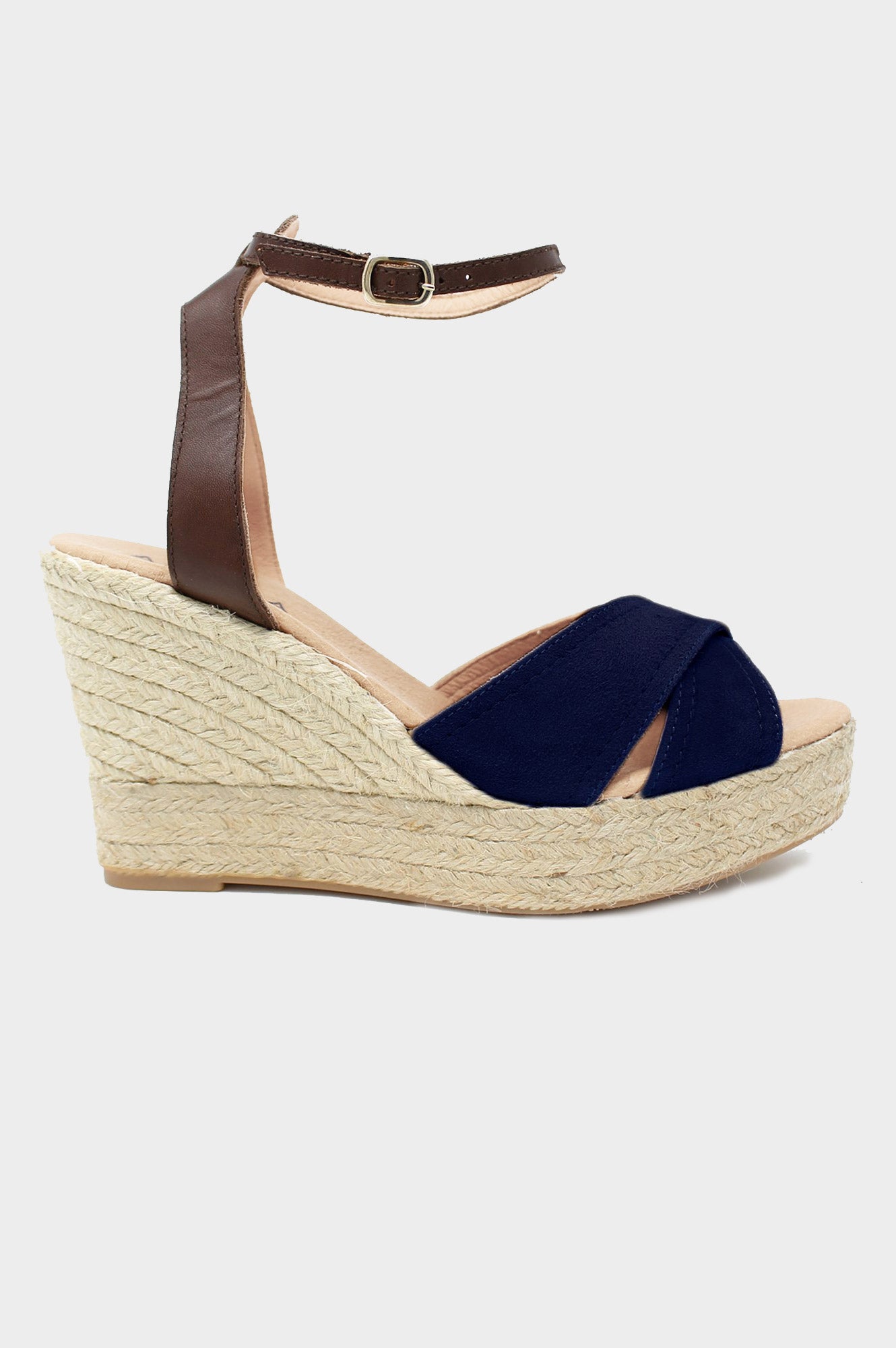 Nadia Platform Wedge Navy Aspiga