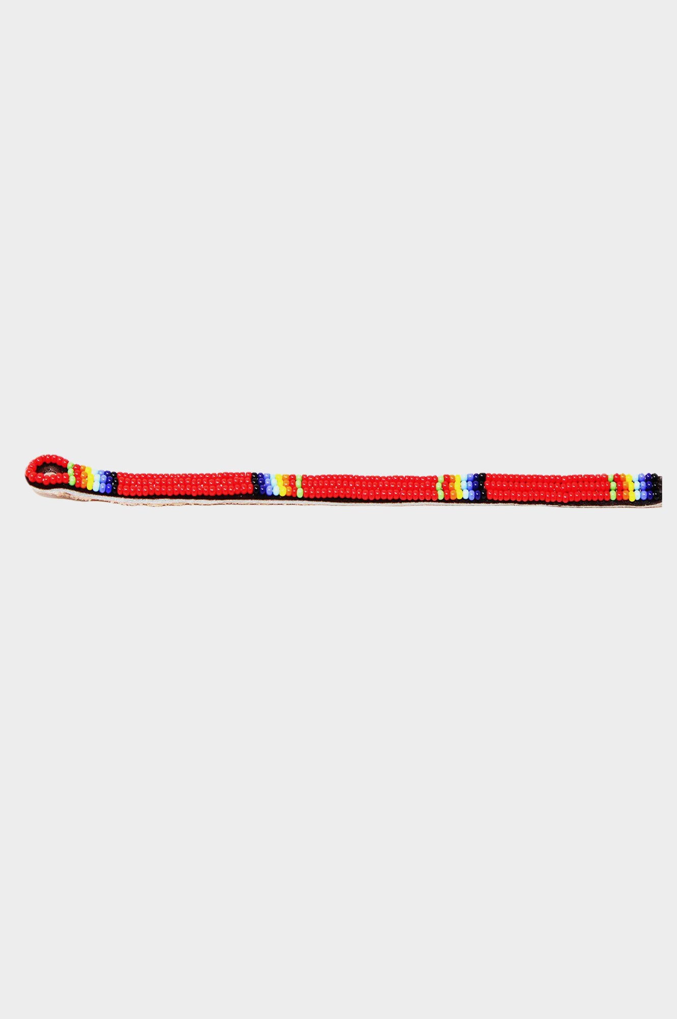 Aspiga Sustainable Glass Bead Maasai Bracelet Red