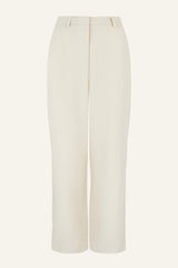 Linen Blend Trousers | Oat