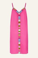 Ipanema Embroidered Dress | Pink/Multi