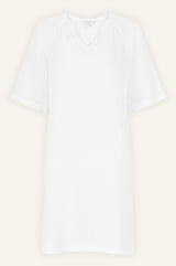 Paxos Linen Dress | White