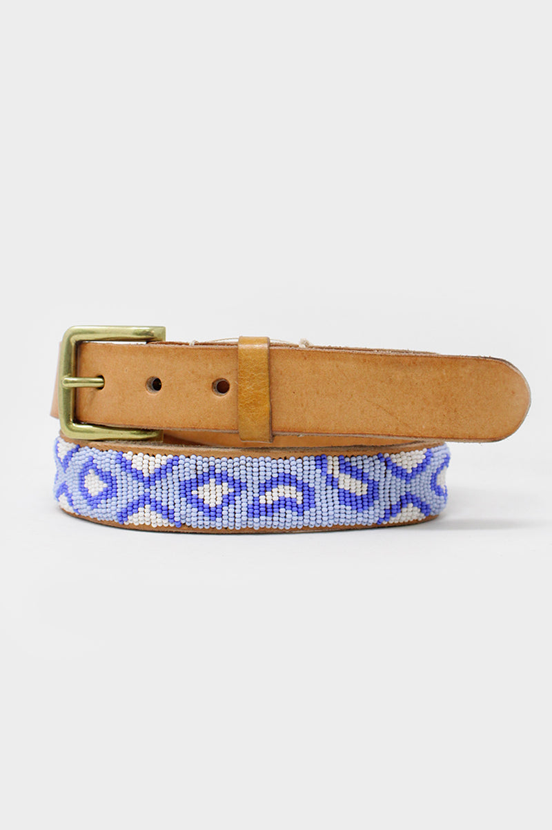 Cheetah Belt | Blue/White