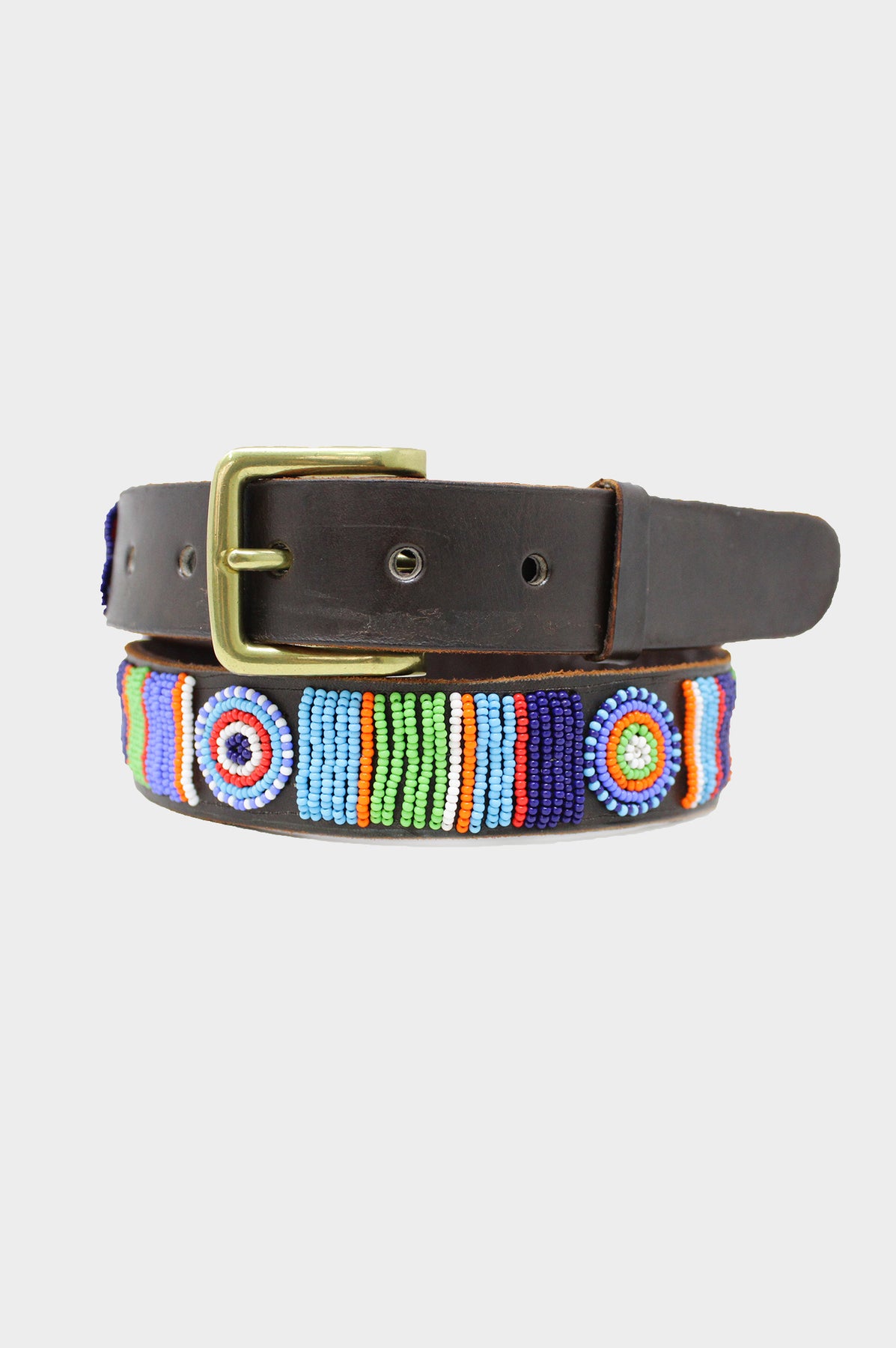 African Leather belt, Beaded belt, Handmade belt, Maasai beaded leather belt