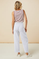 Libby Cheesecloth Trousers | White