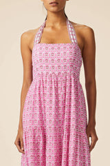 Tabitha Maxi Dress | Pop Flower Pink/White