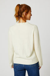 Merino Wool Polar Bear Jumper | Cream/Navy