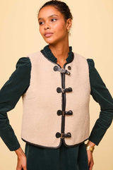 Buckle Gilet | Cream