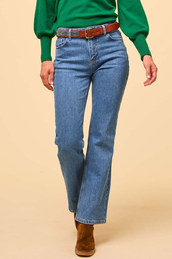 Denim Boot Cut Jean | Mid Wash