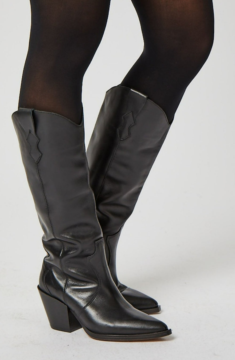 Knee length cowboy boots online