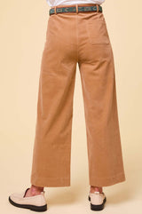 Kendal Cropped Corduroy Trouser | Camel