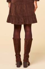 Selena Knee High Suede Boot | Chocolate