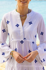 Cristina Kaftan | White/Cobalt