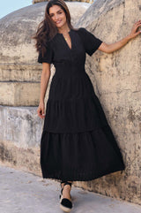 Broderie Sienna Dress | Black