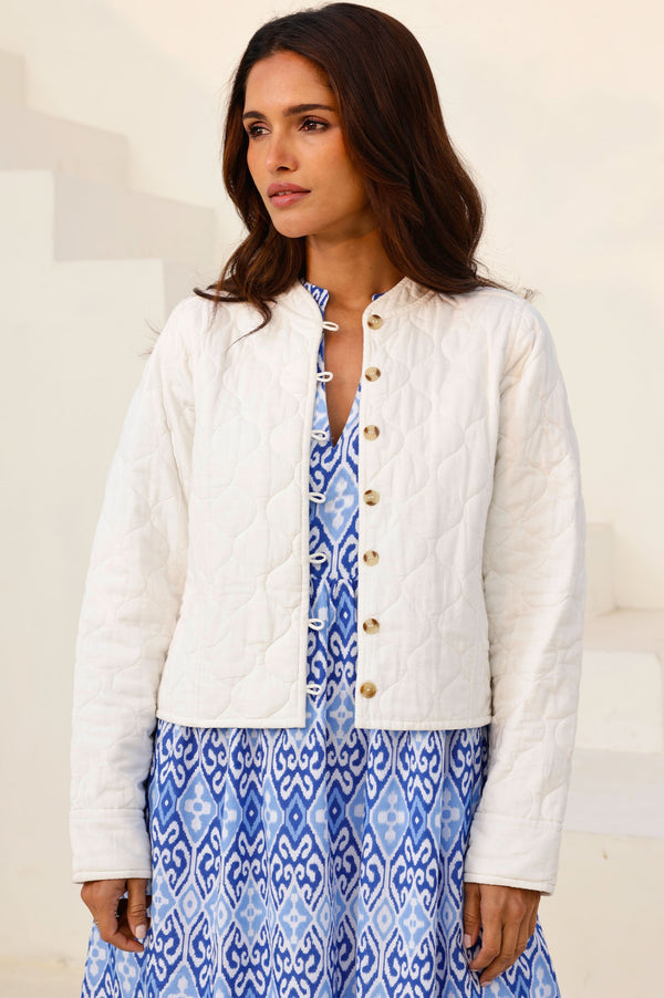 Polly Quilted Jacket | Cream