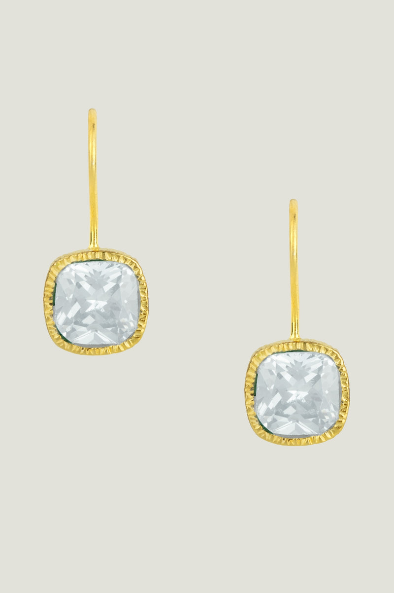 Lois Earrings | Clear Glass