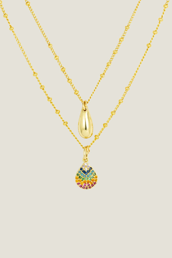 Jenny Necklace | Gold/Multi