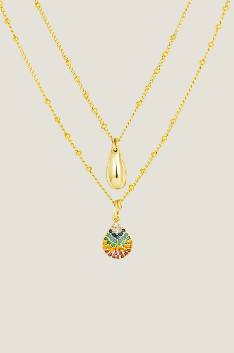 Jenny Necklace | Gold/Multi