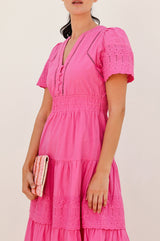 Broderie Sienna Dress | Pink