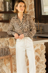 Ffion Blouse | Leopard Print