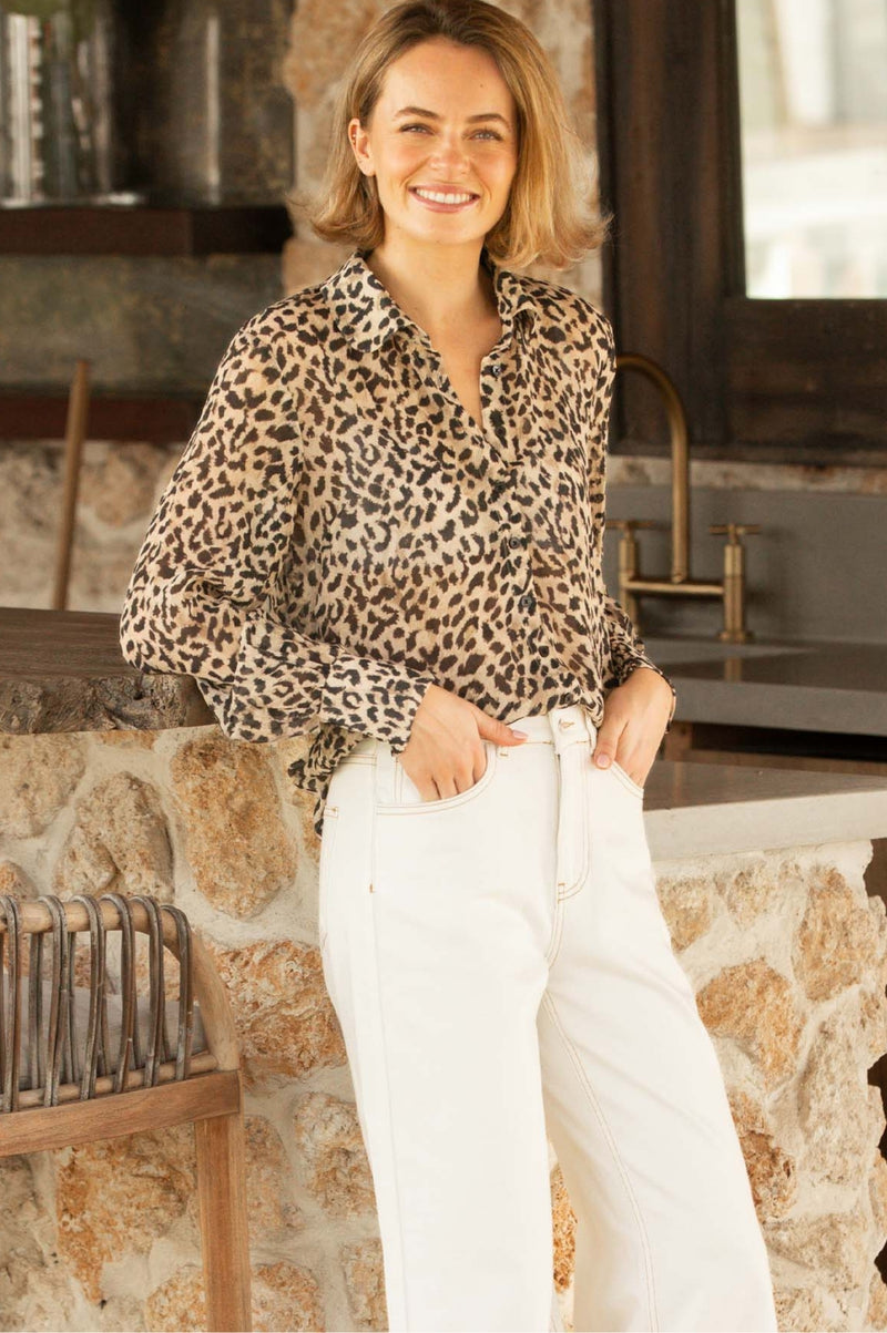 Ffion Blouse | Leopard Print