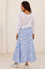 Neve Skirt | Blossom Blue/White