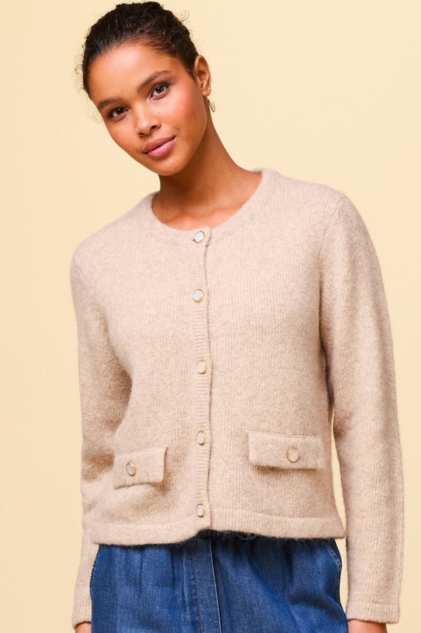 Pearl Cardigan | Oat