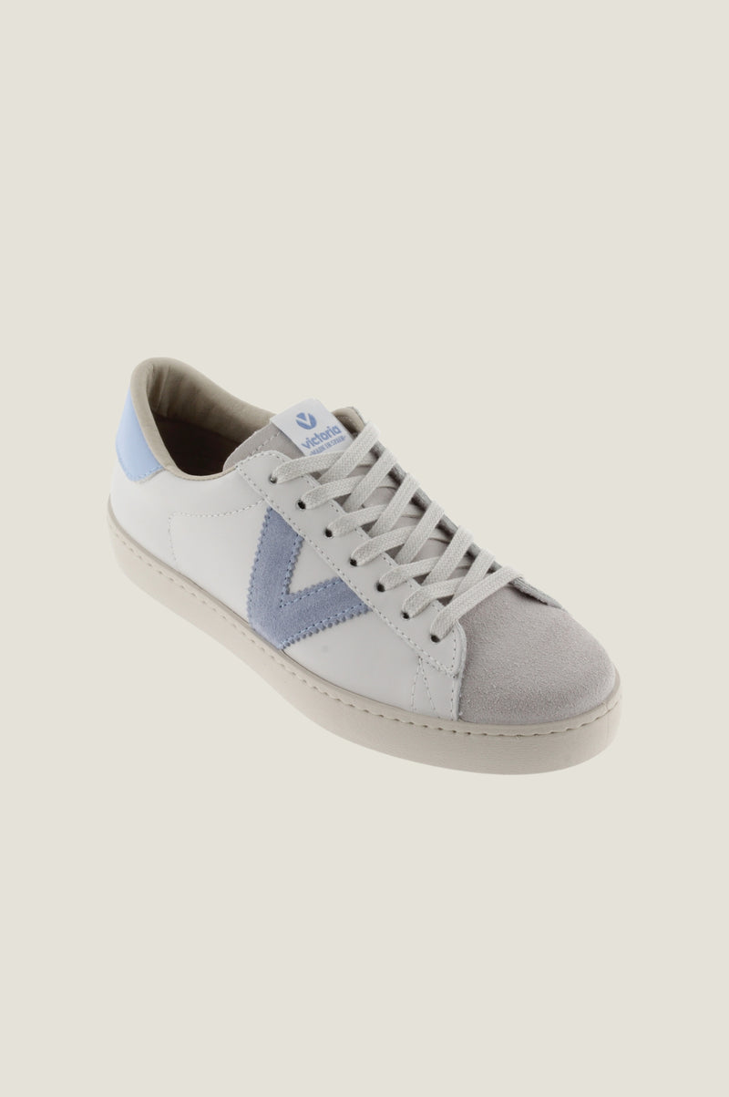 Berlin Low Top Trainer | White/Blue