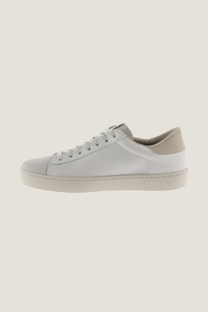 Berlin Low Top Trainer | White/Taupe