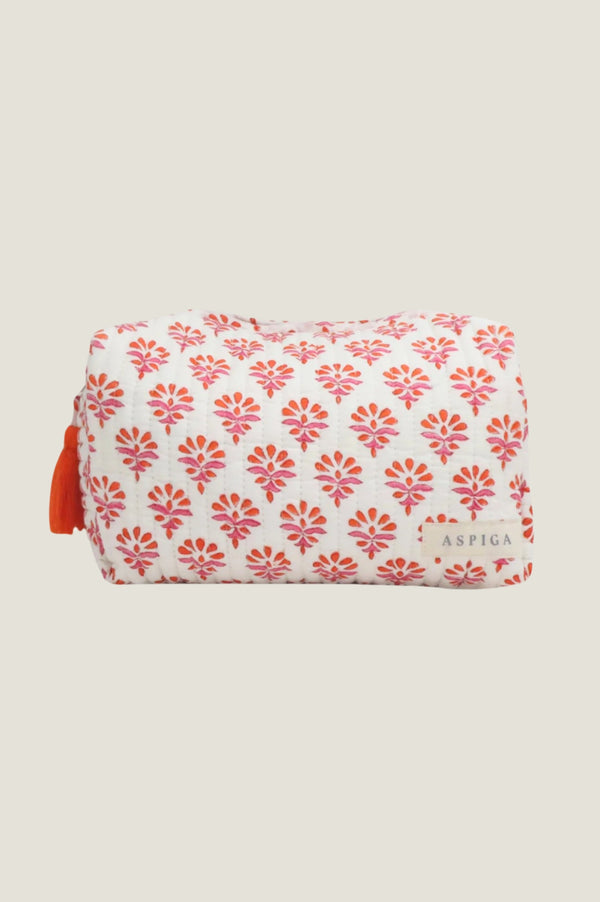 Medium Wash Bag | Hot Coral