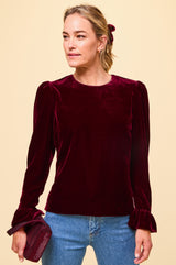 Victoria Velvet Top | Ruby