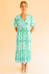 Lena EcoVero™ Dress | Sea Green