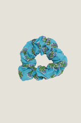 Block Print Scrunchie | Sunflower Buti Turquoise