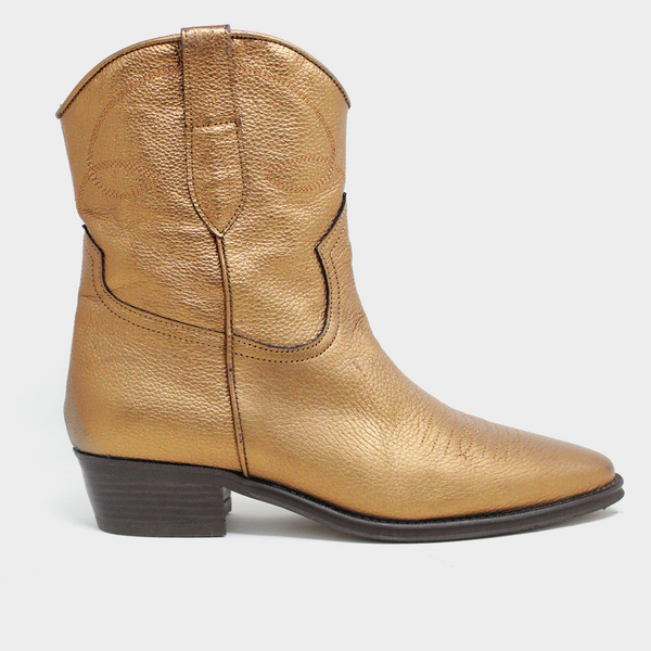 Camilla Short Cowboy Boots | Copper - Copper / 37