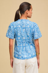 Kezhia Blouse | Marigold Cornflower