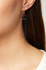 Ava Earrings | Navy