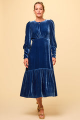 Esmee Velvet Dress | Blue Sapphire