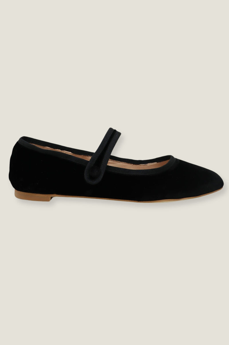 Velvet Mary Jane | Black