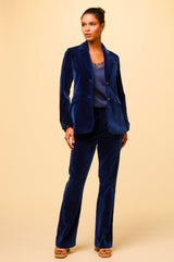 Nala Velvet Blazer | Midnight