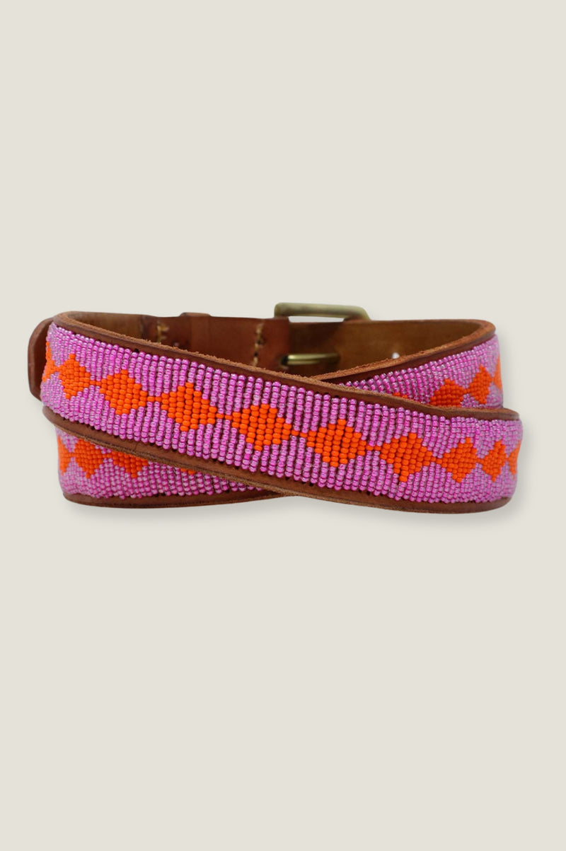 Diamond Belt | Pink/Orange