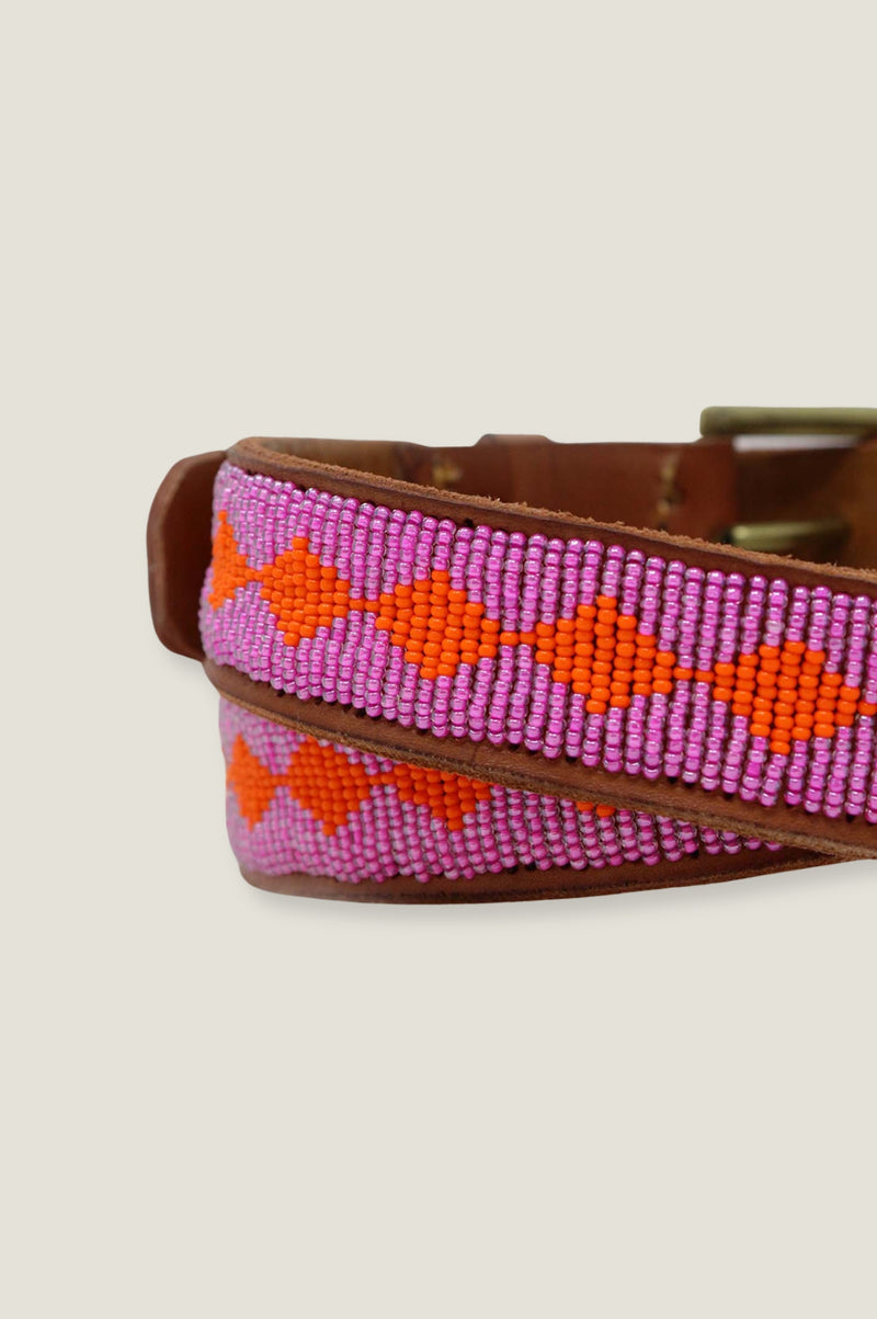 Diamond Belt | Pink/Orange