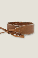 Tie Leather Belt | Tan