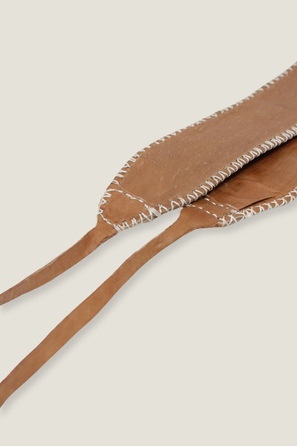 Tie Leather Belt | Tan