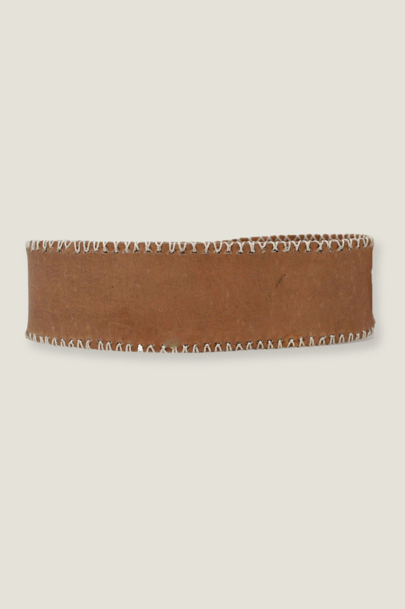 Tie Leather Belt | Tan