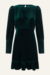 Esmee Velvet Mini Dress | Emerald