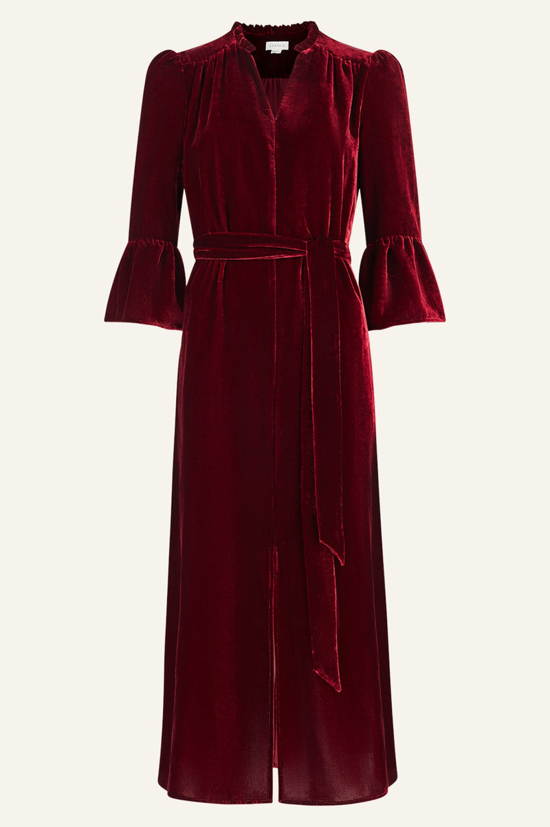 Astrid Velvet Dress | Ruby